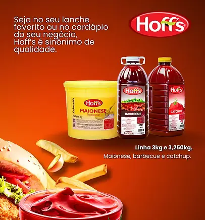Linha 3kg e 3250kg - Maionese, Barbecue e Catchup Hoffs